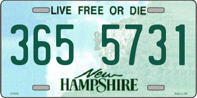 NH license plate 3655731