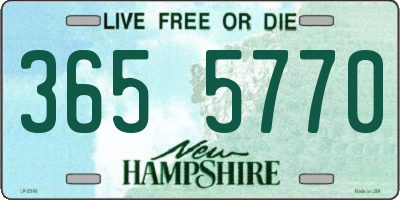 NH license plate 3655770