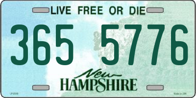NH license plate 3655776