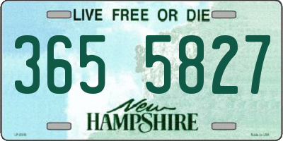 NH license plate 3655827