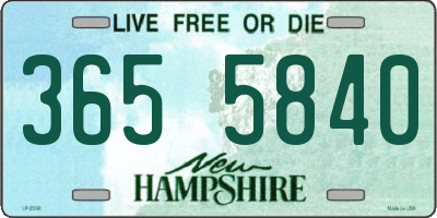 NH license plate 3655840