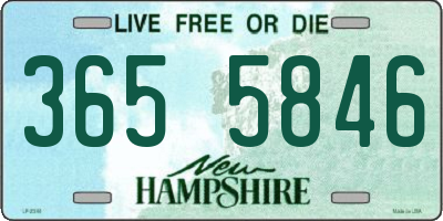 NH license plate 3655846