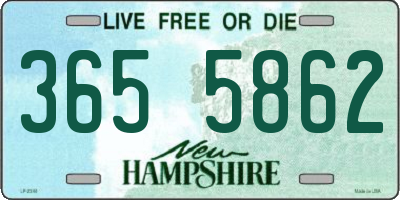 NH license plate 3655862
