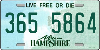 NH license plate 3655864