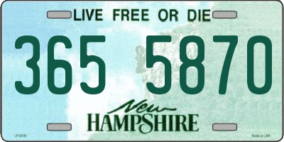 NH license plate 3655870