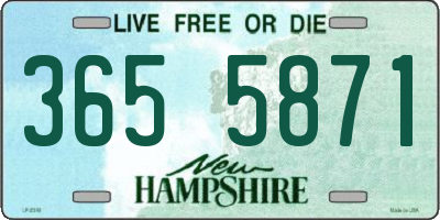 NH license plate 3655871