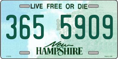 NH license plate 3655909