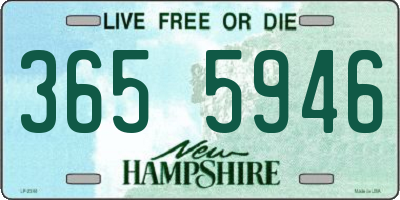 NH license plate 3655946