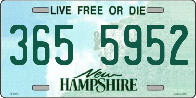 NH license plate 3655952