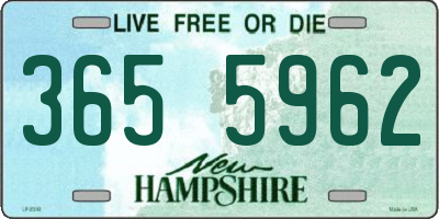 NH license plate 3655962