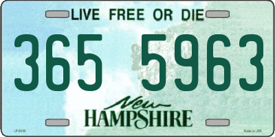 NH license plate 3655963