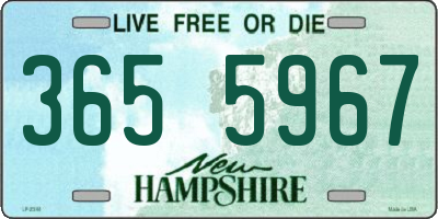 NH license plate 3655967