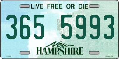 NH license plate 3655993