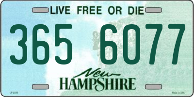 NH license plate 3656077