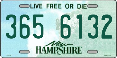 NH license plate 3656132