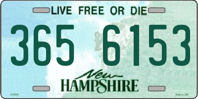 NH license plate 3656153