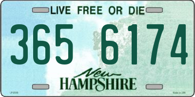 NH license plate 3656174