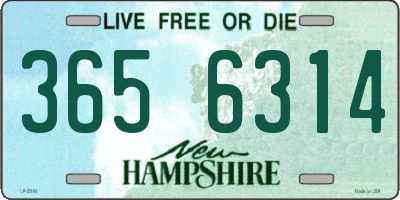 NH license plate 3656314