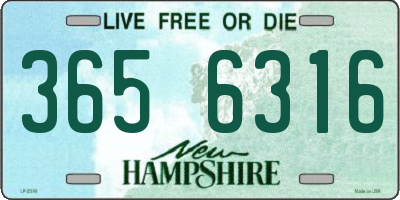 NH license plate 3656316