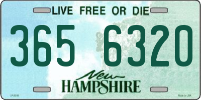 NH license plate 3656320