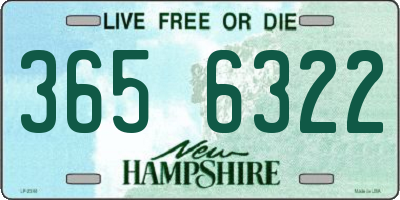 NH license plate 3656322