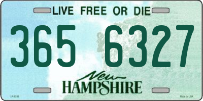 NH license plate 3656327