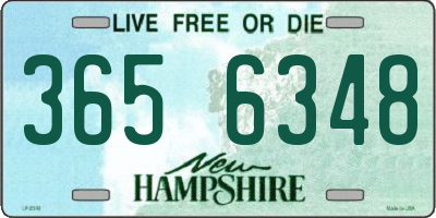 NH license plate 3656348