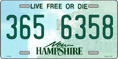 NH license plate 3656358