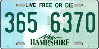 NH license plate 3656370