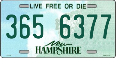 NH license plate 3656377