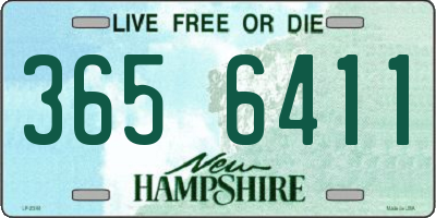 NH license plate 3656411