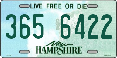 NH license plate 3656422