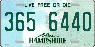 NH license plate 3656440