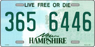 NH license plate 3656446