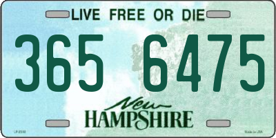 NH license plate 3656475