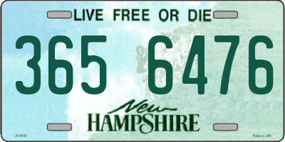 NH license plate 3656476