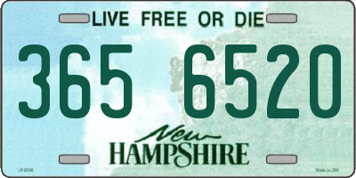 NH license plate 3656520