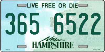 NH license plate 3656522
