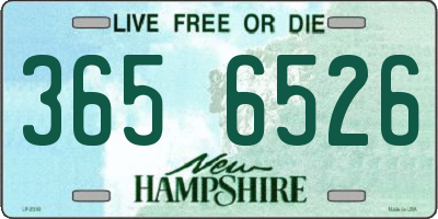 NH license plate 3656526