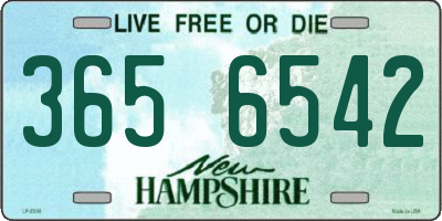 NH license plate 3656542