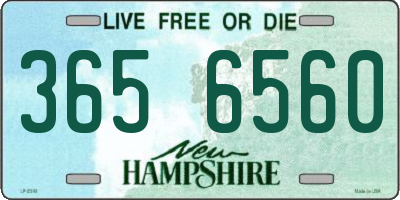 NH license plate 3656560