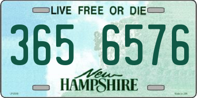 NH license plate 3656576