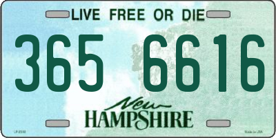 NH license plate 3656616