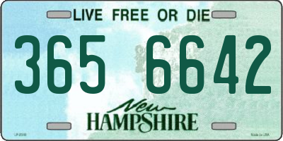 NH license plate 3656642