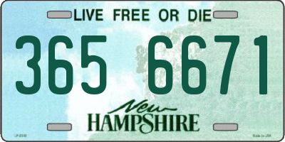 NH license plate 3656671