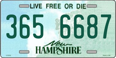 NH license plate 3656687