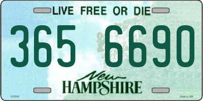 NH license plate 3656690