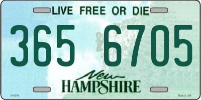 NH license plate 3656705