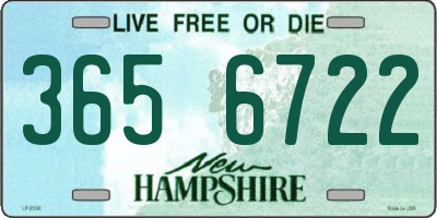 NH license plate 3656722