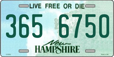 NH license plate 3656750